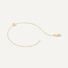 14 Karat Gold Puffy Heart Bracelet - 6