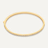 14 Karat Gold Essential Cubic Zirconia Eternity Bangle - 1