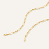 14 Karaat Goud Paperclip Schakelketting - 10