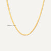 14 Karat Gold Serpentine Chain Necklace - 8