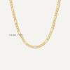 14 Karat Gold Figaro Chain Necklace - 8