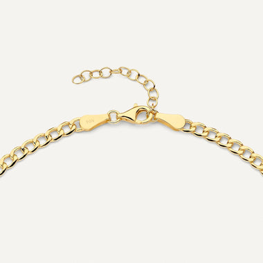 14 Karat Gold Curb Chain Necklace - 11
