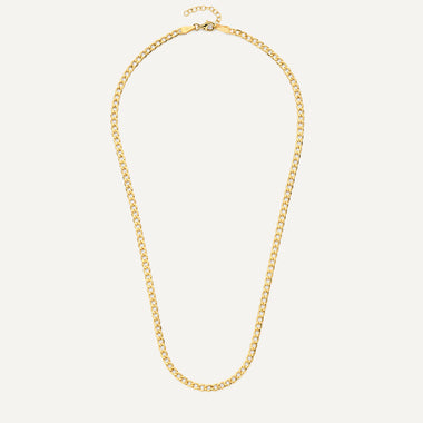 14 Karat Gold Curb Chain Necklace - 10