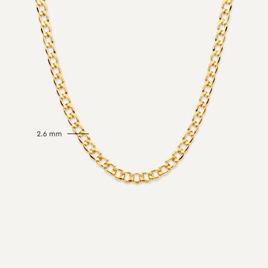 14 Karat Gold Curb Chain Necklace - 8
