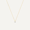 14 Karat Gold with Diamonds Diamond Cluster Linked Pendant Necklace - 1