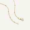 14 Karat Gold Stationed Spheres Necklace - 9