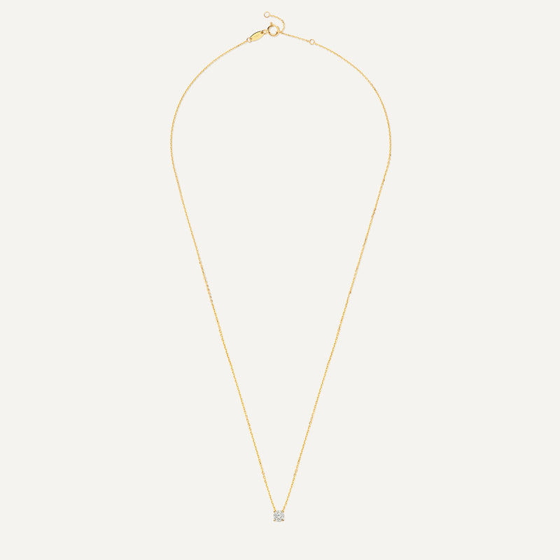 Round Cut Zirkonia Pendant Ketting