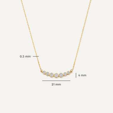 14 Karat Gold Cubic Zirconia Trail Set - 7