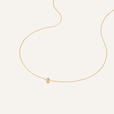 14 Karat Gold Cubic Zirconia Infinity Ring Necklace - 6
