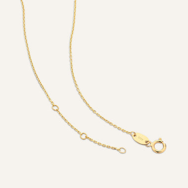 14 Karat Gold Cubic Zirconia Infinity Ring Necklace - 9