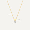 14 Karaat Goud Hart Pendant Ketting - 9