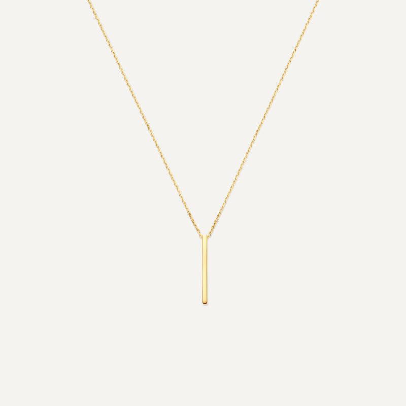 Verticale Staaf Pendant Ketting