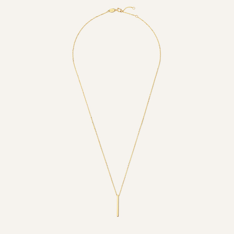 Verticale Staaf Pendant Ketting