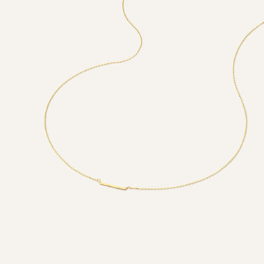 585er Gold Essential Stab Halskette - 4
