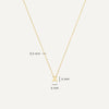 14 Karat Gold Essential Initial Letter Necklace - 6