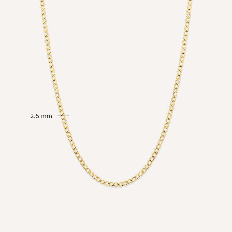 Slim Curb Chain Necklace