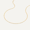 14 Karaat Goud Dunne Paperclip Schakelketting - 5