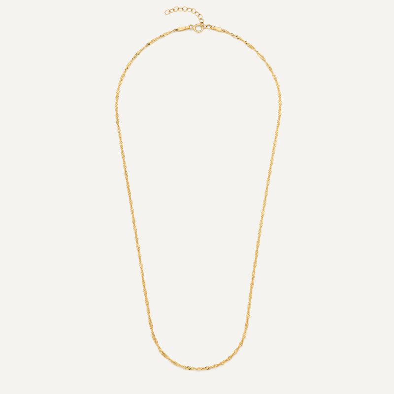 Slim Twisted Rope Necklace