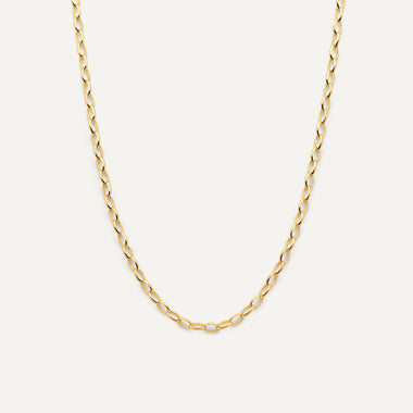 14 Karat Gold Anchor Chain Necklace - 1