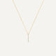 Pavé Cubic Zirconia Vertical Bar Pendant Necklace