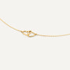 14 Karat Gold Linked Heart Pendant Necklace - 6