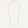 14 Karat Gold Slim Figaro Chain Necklace - 9