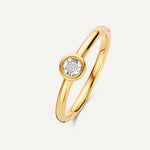 Bezel Set Diamond Ring (0.03 ct)