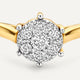 Six Prong Diamant Cluster Ring (0.14 ct)