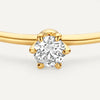 14 Karat Gold with Diamond Six Prong Diamond Solitary Ring (0.07 ct) - 7