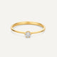 Six Prong Diamant Solitair Ring (0.10 ct)