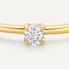 14 Karat Gold with Diamond Four Prong Diamond Solitary Ring (0.05 ct) - 7