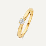 Bague Solitaire Conique Diamant Four Prong (0.15 ct)