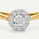 Bague Halo Diamant (0.05 ct)