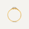 585er Gold mit Diamanten Diamant Cluster Tapered Ring - 7