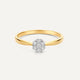 Diamant Cluster Tapered Ring