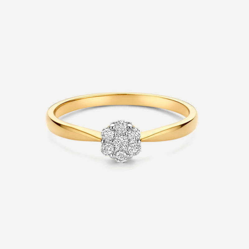 Diamant Cluster Tapered Ring