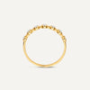 14 Karat Gold Bezel Set Diamond Band Ring - 5