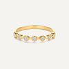 14 Karat Gold Bezel Set Diamond Band Ring - 4