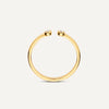 585er Gold mit Diamanten Diamant Offener Stapelring - 5