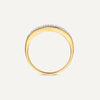 14 Karat Gold with Diamonds Pavé Diamond Signet Ring - 5