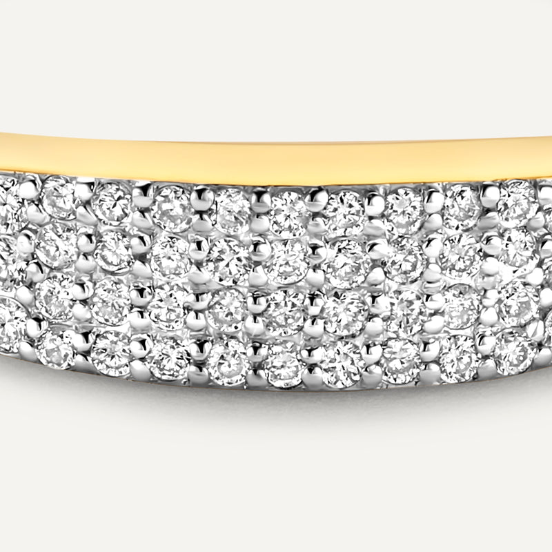 Pavé Diamant Zegelring (0.18 ct)