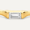 Or 14 Carats avec Diamant Bague Baguette Diamant (0.07 ct) - 7