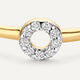 Bague Halo Ouverte Diamant (0.06 ct)