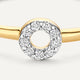 Bague Halo Ouverte Diamant (0.06 ct)