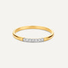 14 Karat Gold Diamond Line Ring - 4