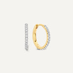 Pavé Diamant Huggie Hoops (12mm) (0.12 ct)