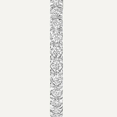 14 Karat Gold with Diamonds Pavé Diamond Huggie Hoops (12mm) (0.12 ct) - 6