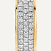 14 Karat Gold with Diamonds Pavé Diamond Bold Huggie Hoops (12mm) (0.16 ct) - 7