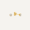 14 Karat Gold Six Prong Diamant Oorknopjes (0.20 ct) - 1