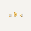 14 Karat Gold Four Prong Diamant Oorknopjes (0.30 ct) - 1